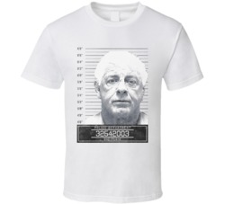 Ric Flair Famous Sports Star Mugshot Police Department T Shirt