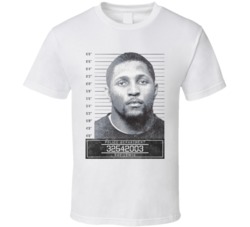 Ray Lewis Famous Sports Star Mugshot Police Department T Shirt