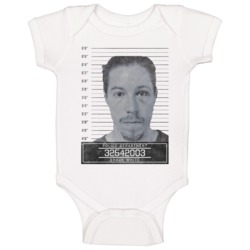 Shaun White Famous Sports Star Mugshot Police Department Baby One Piec