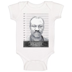 Joe Frazier Famous Sports Star Mugshot Police Department Baby One Piec
