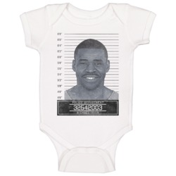Michael Irvin Famous Sports Star Mugshot Police Department Baby One Pi