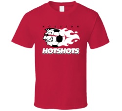 Houston Hotshots Continental Indoor Soccer League Retro Team Logo T Sh