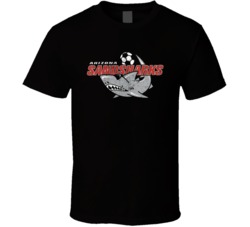 Arizona Sandsharks Continental Indoor Soccer League Retro Team Logo T 
