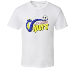 Carolina Vipers Continental Indoor Soccer League Retro Team Logo T Shi