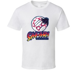 Detroit Safari Continental Indoor Soccer League Retro Team Logo T Shir
