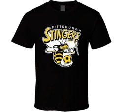Pittsburgh Stingers Continental Indoor Soccer League Retro Team Logo T