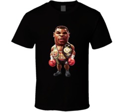 Mike Tyson Cartoon Retro Boxing Fan T Shirt