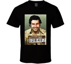 Pablo Escobar Drug Lord Mugshot T Shirt