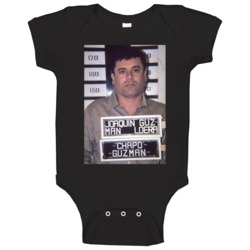 Joaquin Guzman El Chapo Mugshot Baby One Piece