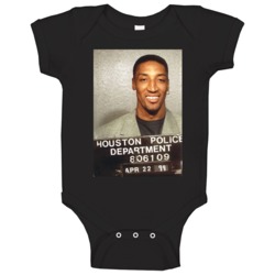 Scottie Pippen Basketball Player Mugshot Baby One Piece
