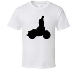 Motaur Half Man Half Motorcycle Mascot Silhouette T Shirt