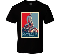 Motaur Hope Poster Half Man Half Motorcycle Progressive Mascot Fan T S