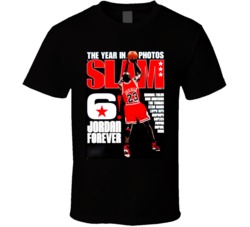 Michael Jordan Slam Dunk Magazine Jordan Forever Basketball T Shirt