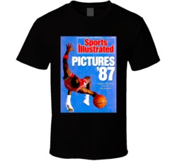 Michael Jordan Sports Illustrated December 1987 Basketball T Shirt