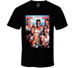 Michael Jordan Sports Illustrated Dream Team Basketball Fan T Shirt