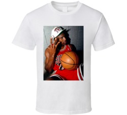 Michael Jordan 3 Fingers Chicago Basketball T Shirt
