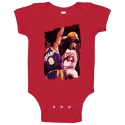 Michael Jordan Kobe Bryant Classic Basketball Baby One Piece