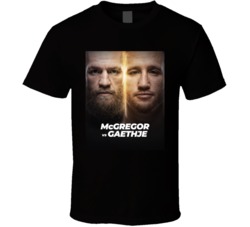 Conor Mcgregor Vs Justin Gaethje Mma Fight Match Sports T Shirt