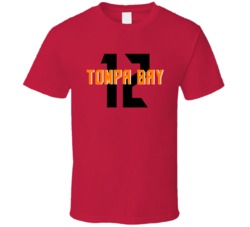 Tompa Bay Tom Brady Quarterback Tampa Bay Sports Football Fan T Shirt