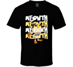 Meowth Pokemon Video Game Movie Cartoon Character Fan  Cool T Shirt