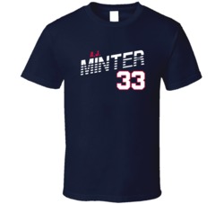 A J Minter 33 Favorite Player Atlanta Baseball Fan T Shirt