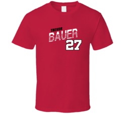 Trevor Bauer 27 Favorite Player Cincinnati Baseball Fan T Shirt