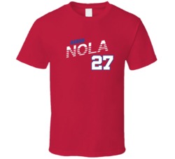 Aaron Nola 27 Favorite Player Philadelphia Baseball Fan T Shirt