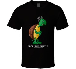 Cecil The Turtle Rabbits Run Cartoon T Shirt