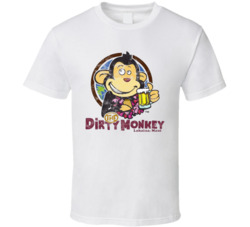 The Dirty Monkey Maui Hawaii Restaurant Worn Look T Shirt