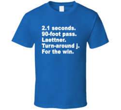 1992 Duke Laettner For The Win Kentucy T Shirt