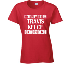 My Ideal Weight Is Travis Kelce On Top Of Me Kansas City Football Play