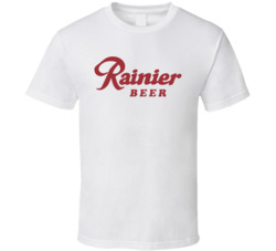 1970's Seattle Rainier Beer Logo Label Retro Classic T Shirt
