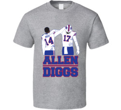 Stefon Diggs Josh Allen Back Pat Buffalo Football Fan T Shirt
