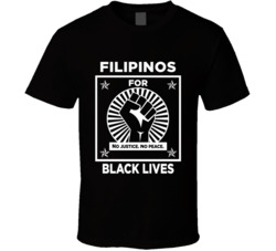 Filipinos For Black Lives Black Power Fist Social Injustice Awareness 