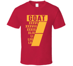 Tom Brady Goat 7 Super Bowl Rings Football Tampa Bay T Shirt