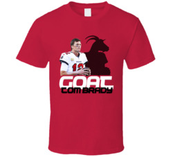 Tom Brady Football Goat Greatest Of All Time Athlete T Shirt