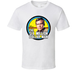 The Six Million Dollar Man Worn Look T Shirt