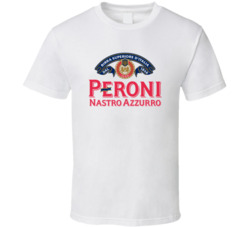 Peroni Nastro Azzurro Premium Italian Lager Beer Lovers T Shirt