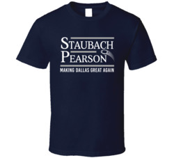 Roger Staubach Drew Pearson President Dallas Football Duo Fan T Shirt