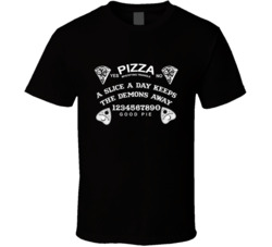 Pizza Ouija Board Funny Halloween Pizza Lovers T Shirt