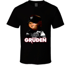 Jon Gruden Chucky Oakland Football Coach Funny Doll Mashup T Shirt