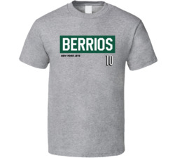 Braxton Berrios 10 New York Nyj Football Favorite Player Fan T Shirt