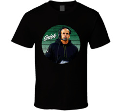 Robert Saleh New York Football Fan Horizon Style Grunge Look T Shirt