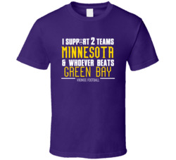 Support Minnesota And Whoever Beats Green Bay Football Fan Team Rivals