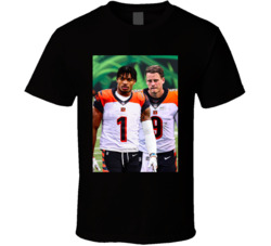 Jamarr Chase Joe Burrow Cincinnati Football T Shirt
