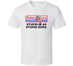 Forrest Gump Bubba Gump Shrimp Stupid Is As Stupid Does Favorite Movie