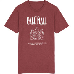Lucky Pall Malls Vintage Package Candy Cigerettes T Shirt
