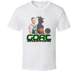 Donte Divincenzo Goat Greatest Of All Time Basketball Player Fan T Shi