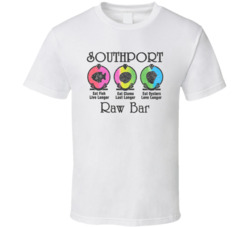 Southport Raw Bar Seafood Fort Lauderdale Logo Grunge T Shirt