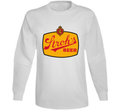 Strohs Beer Vintage Label Beer Lovers Long Sleeve T Shirt